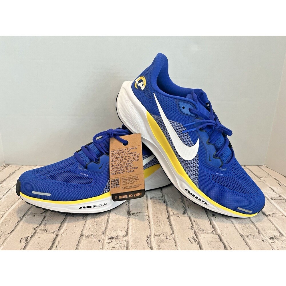 Nike NFL Air Zoom Pegasus 41 Men's Size 10 Los Angeles Rams Running Shoe